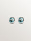 Pendientes de plata 925 con 2 topacios azul sky