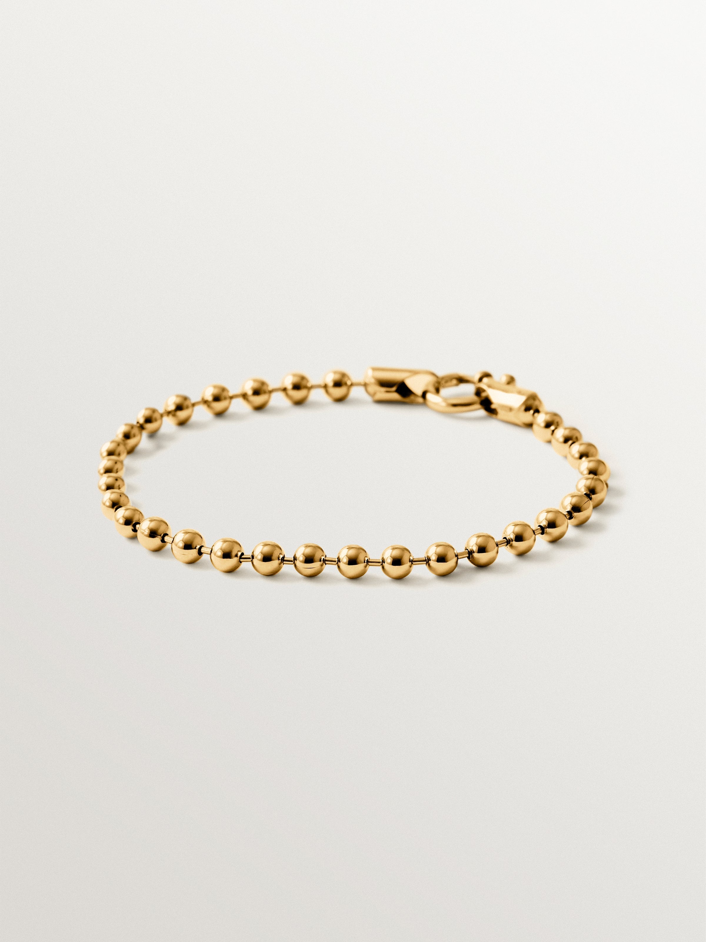 Pulsera de plata 925 bañada en oro de 18K