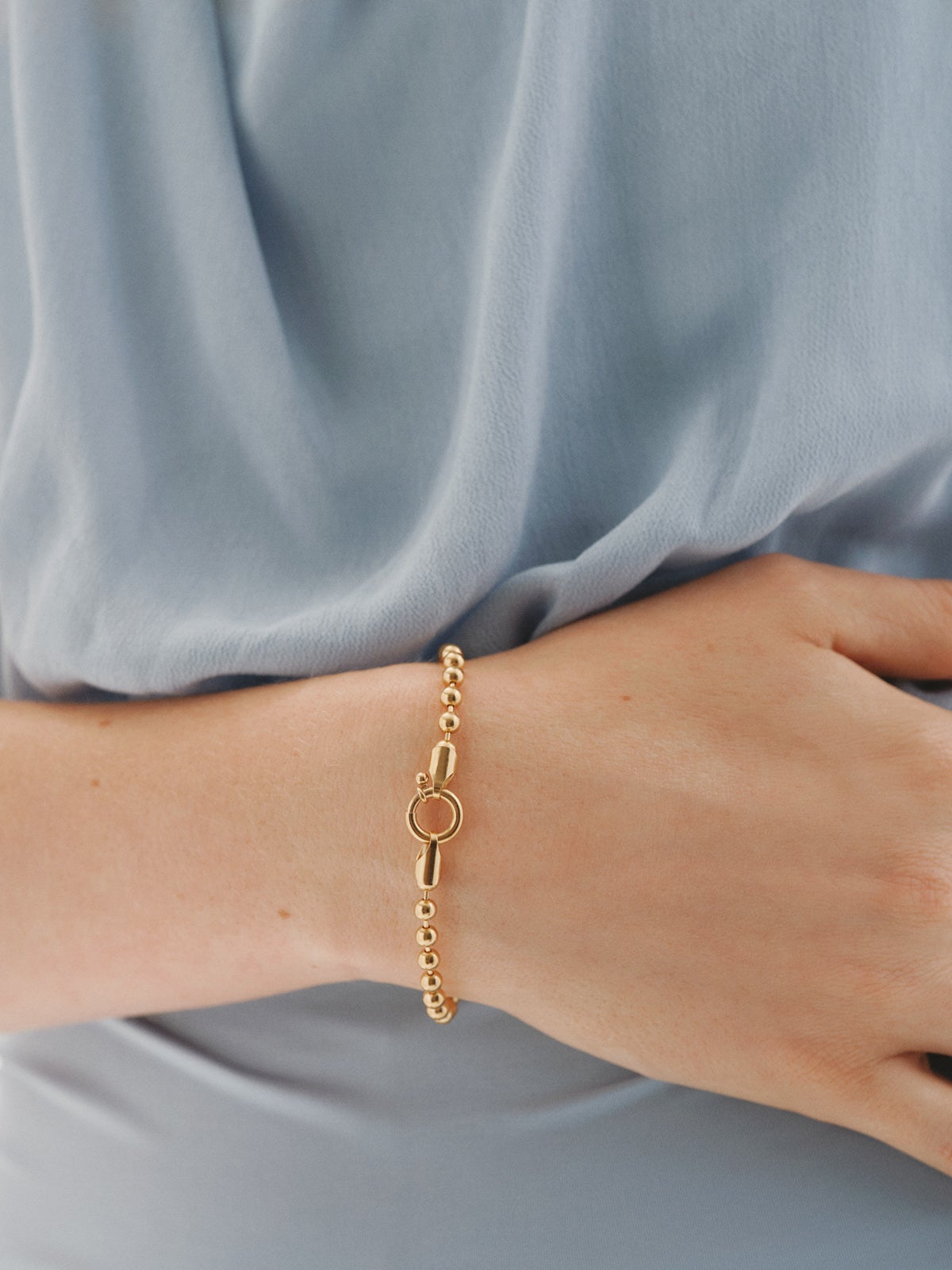 Pulsera de plata 925 bañada en oro de 18K