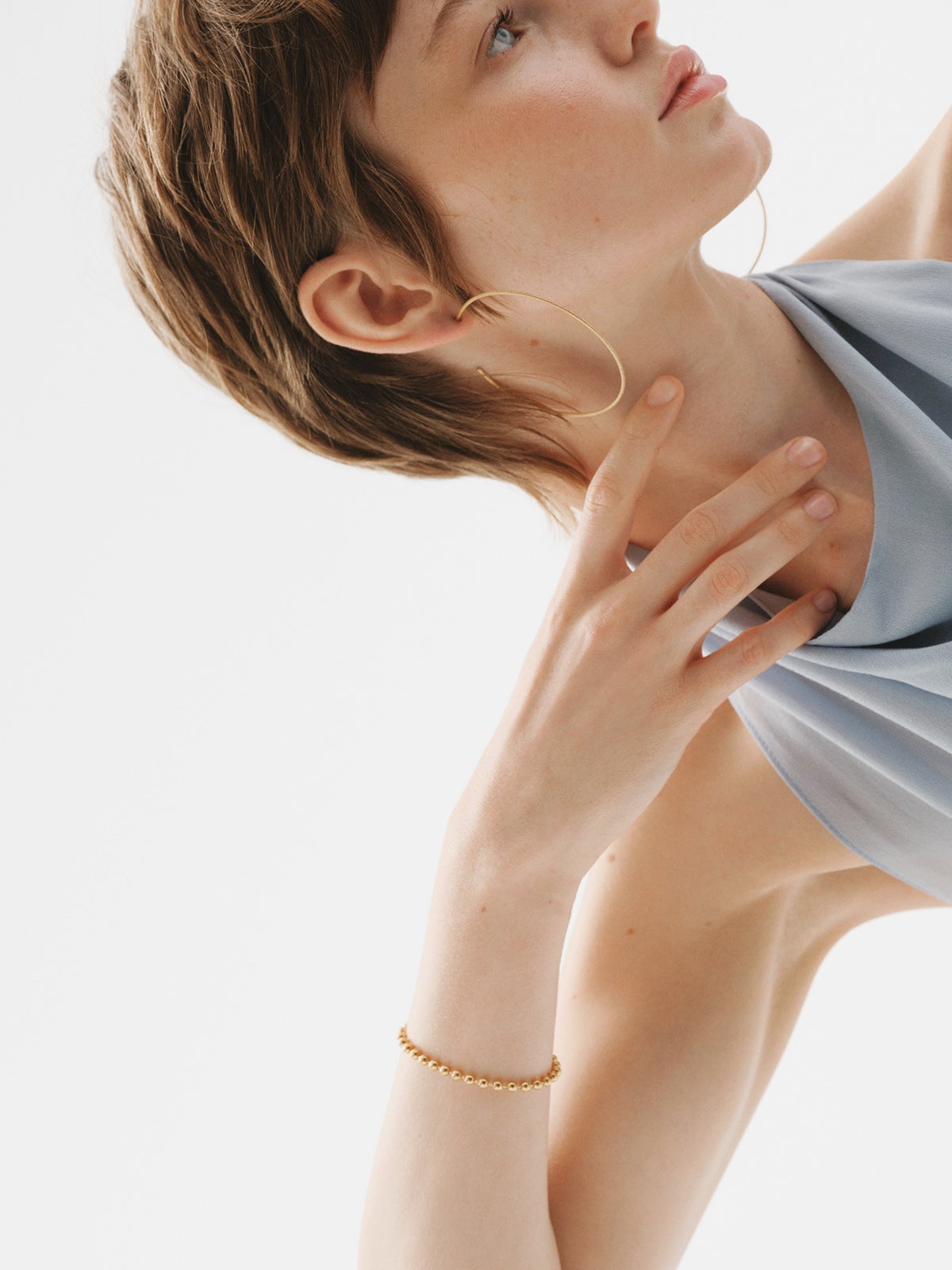 Pulsera de plata 925 bañada en oro de 18K