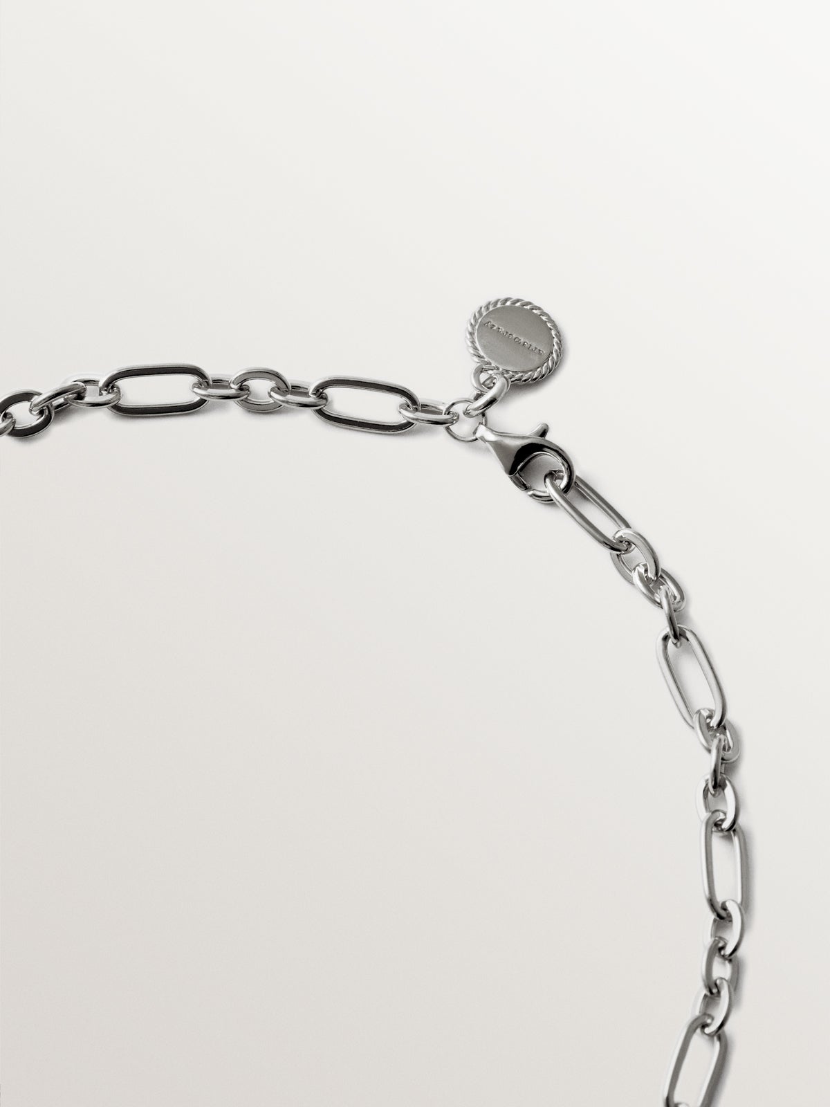 Collar de plata 925 con topacios azul sky