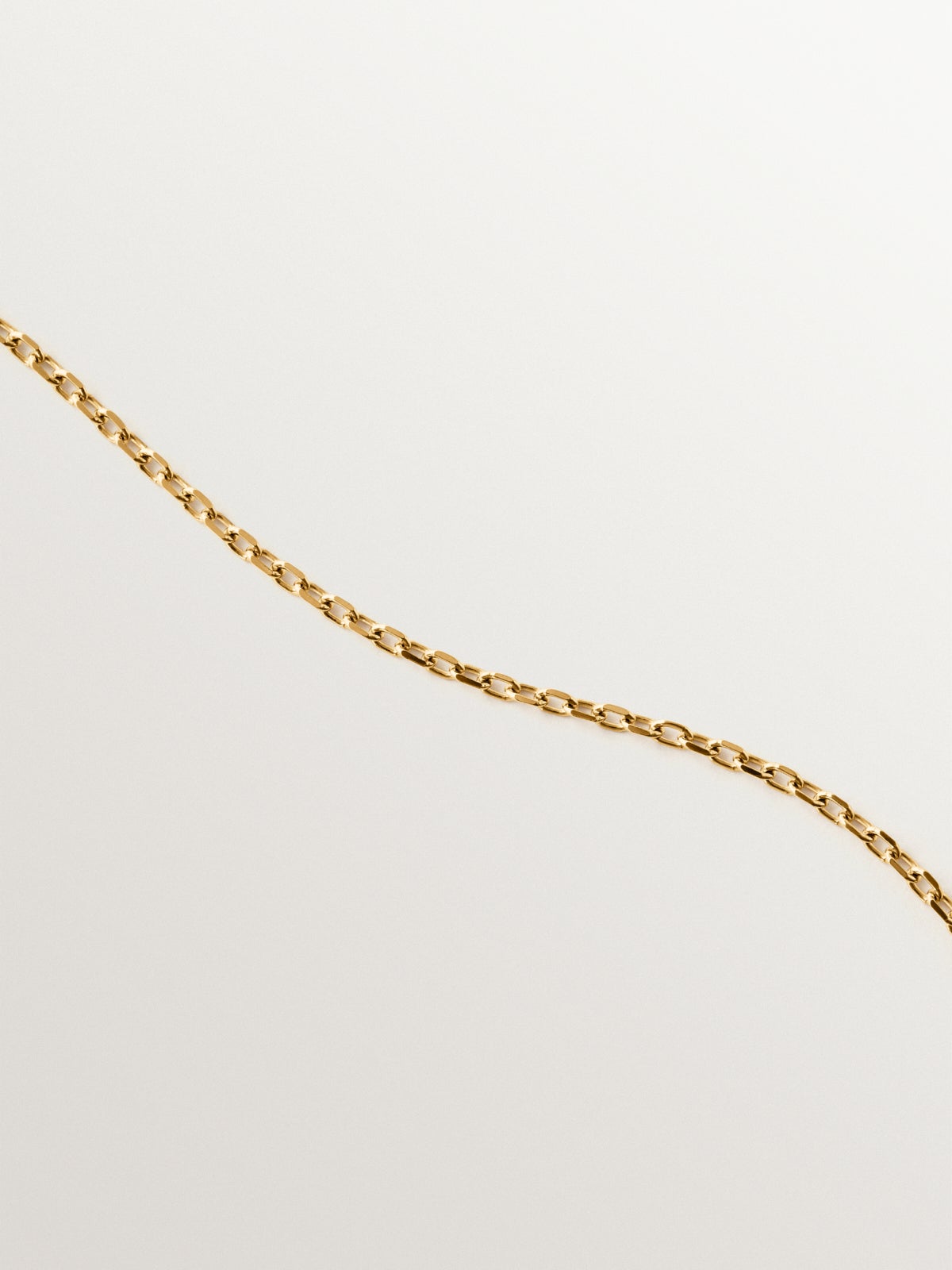 Cadena roló 65 cm de plata 925 bañada en oro de 18K