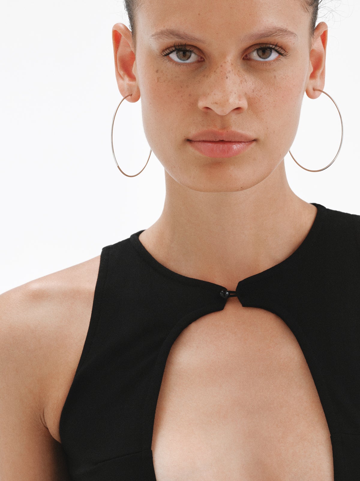 Pendientes de aro grandes de plata 925