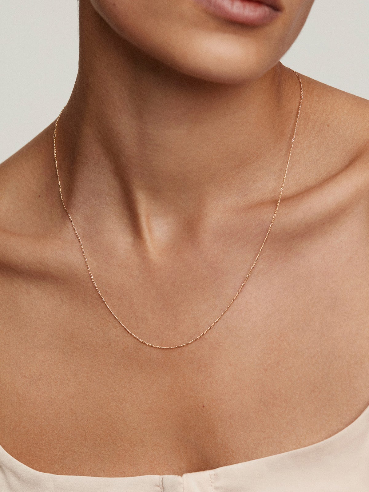 Experiencia TA-TU Collar largo chain Maia de oro amarillo de 14K