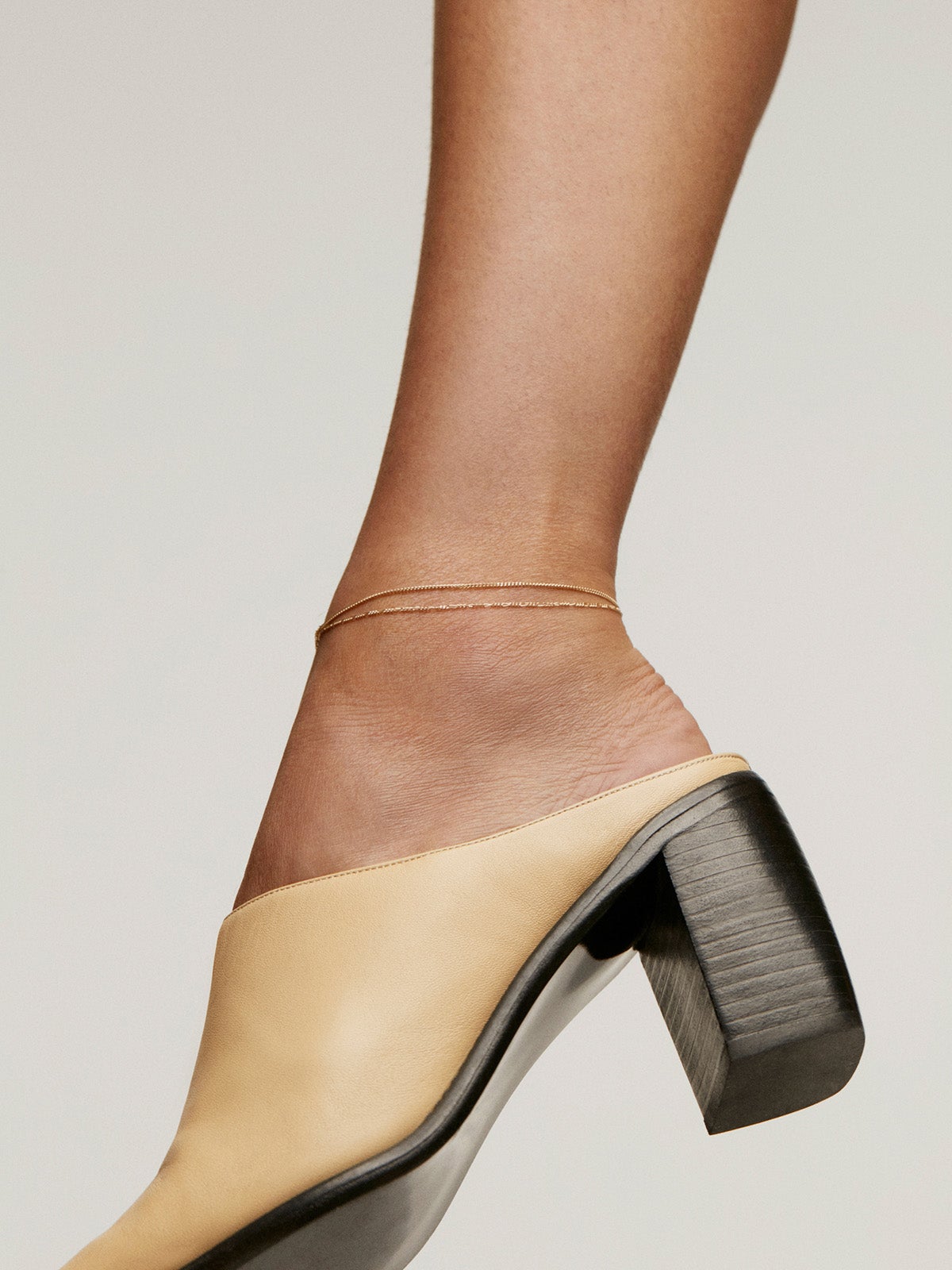 Experiencia TA-TU Tobillera chain Maia de oro amarillo de 14K