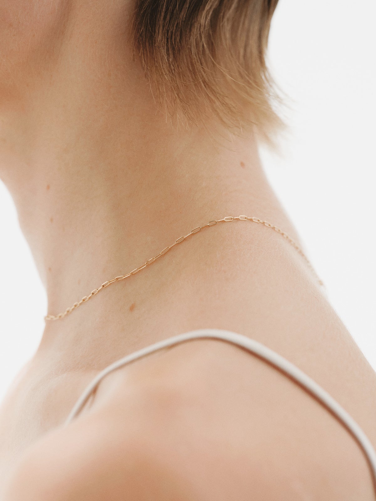 Experiencia TA-TU Collar largo chain  Morea de oro amarillo de 14K