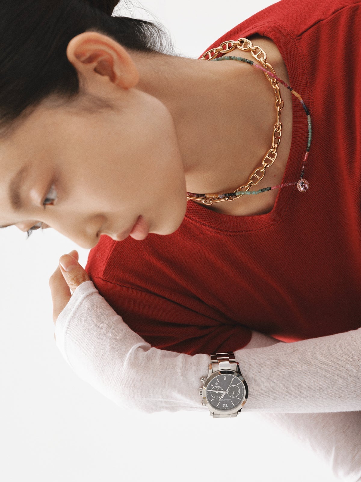 Reloj Tribeca de acero 316L y esfera azul marino