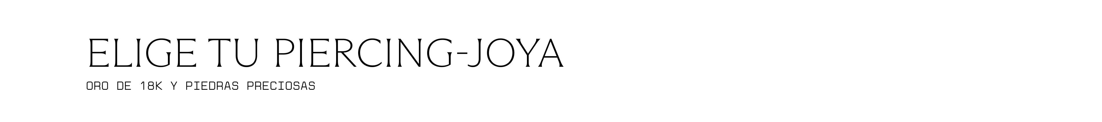 Elige tu piercing-joya