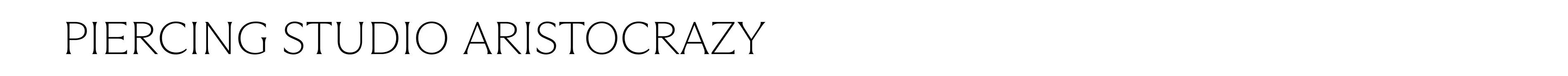 Piercing studio Aristocrazy