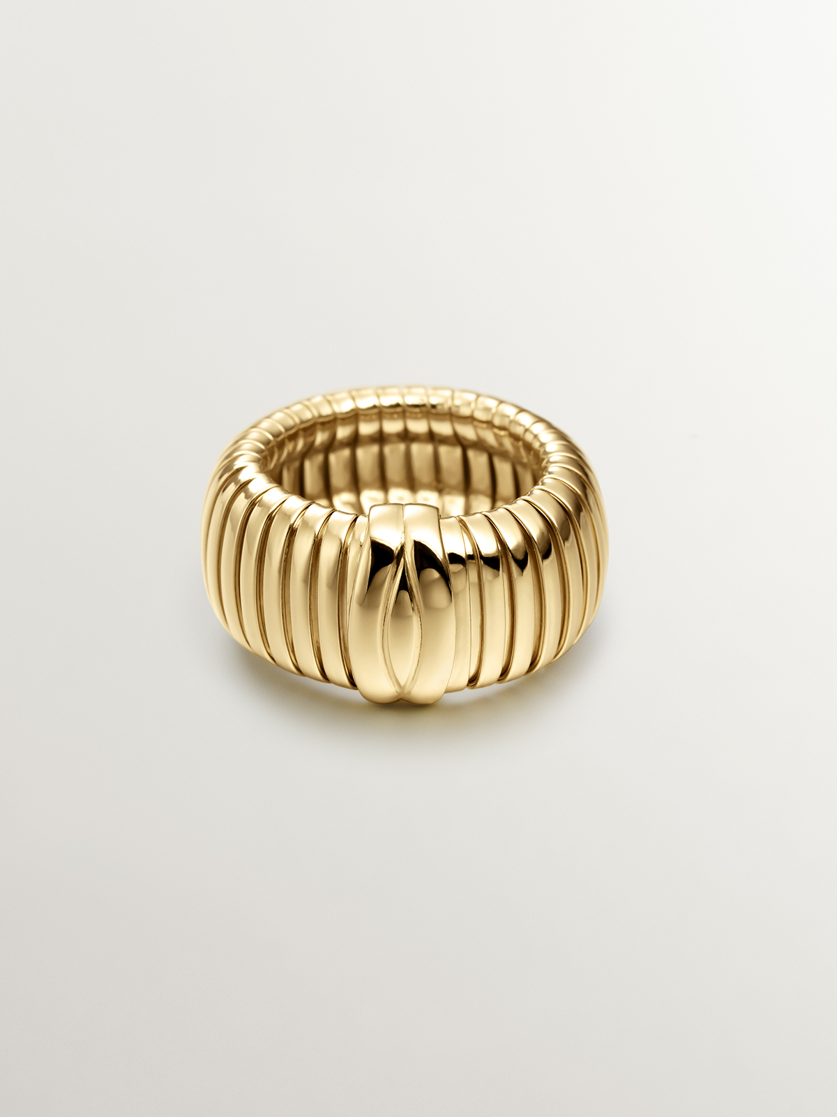 18K yellow gold plated 925 silver tumbagas ring