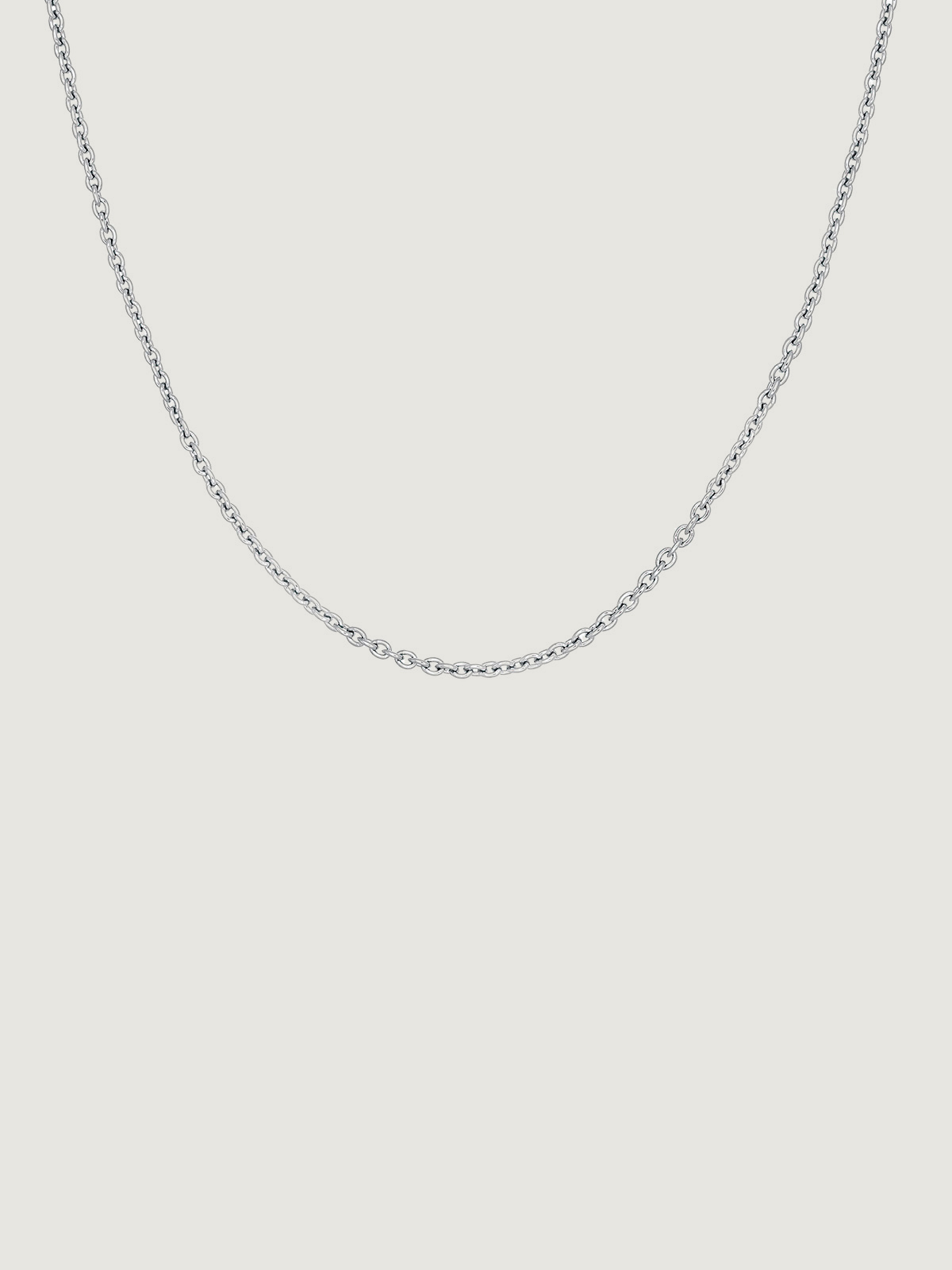 Adjustable simple 925 silver chain.