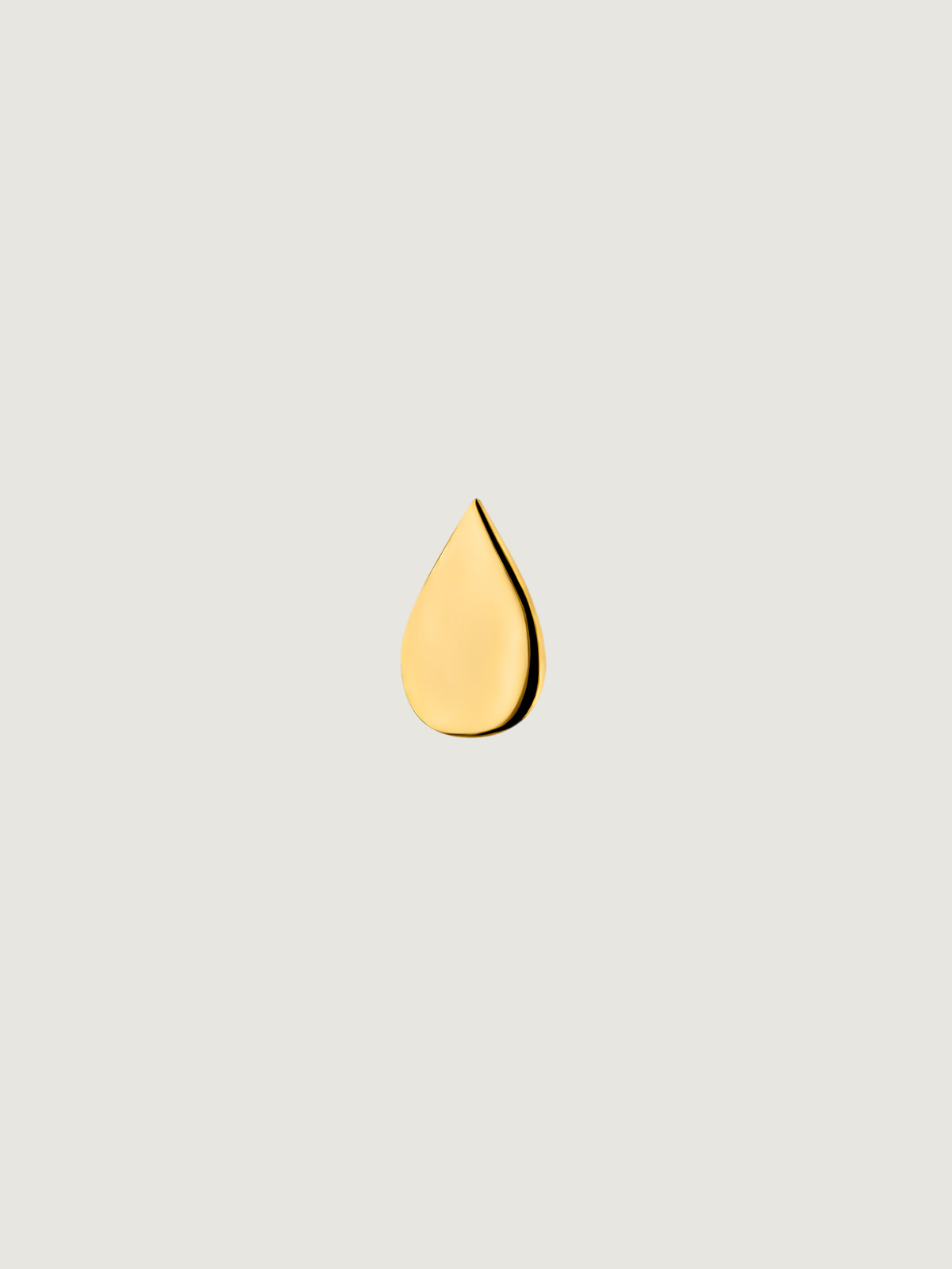 Piercing de oro amarillo de 18K con forma de gota