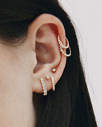 Piercings de oro blanco