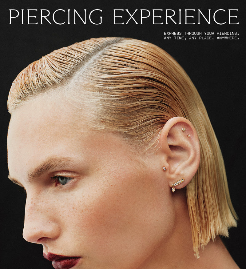 PIERCINGS DE ORO CON DIAMANTES