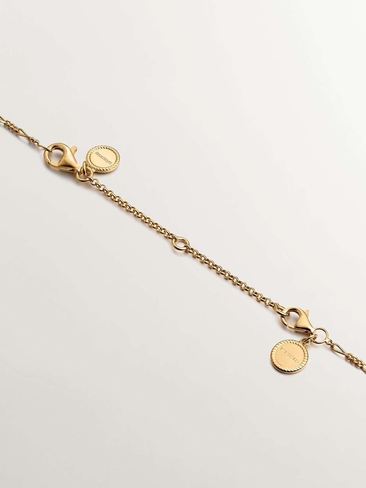 Alargador de plata 925 bañada en oro amarillo de 18K