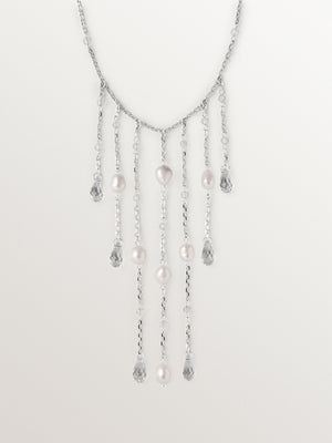Collar con perlas barrocas y cristales
