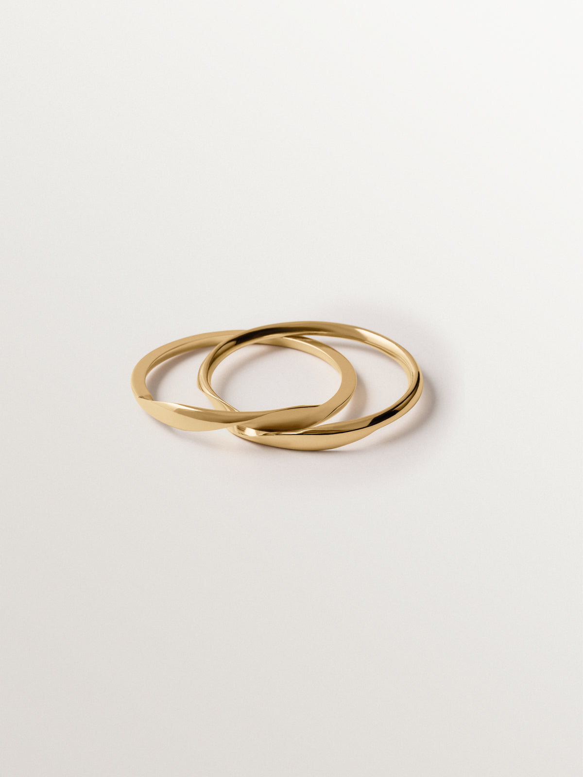 Pulsera gimmel bañada en oro amarillo