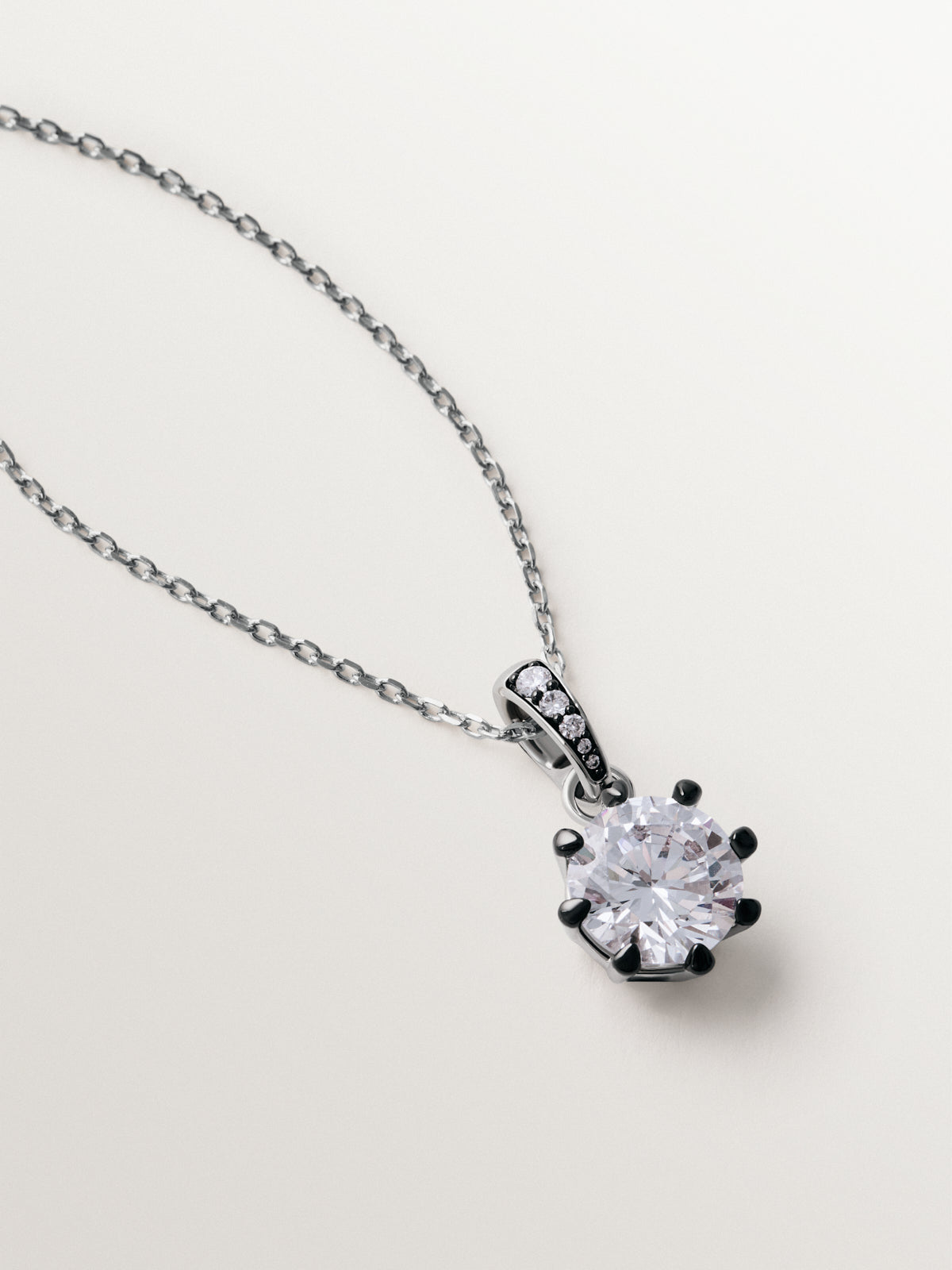 Charm bicolor con cristal grande
