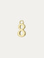 Charm de oro amarillo de 14K con número 8