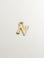 Charm de oro amarillo de 14K con letra N
