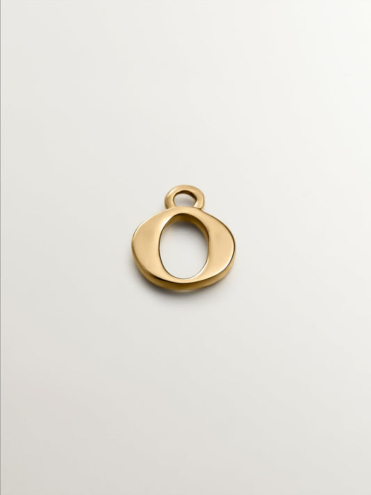 Charm de oro amarillo de 14K con letra O