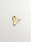 Charm de oro amarillo de 14K con letra V