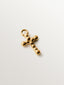 Charm de oro amarillo de 14K con forma de cruz