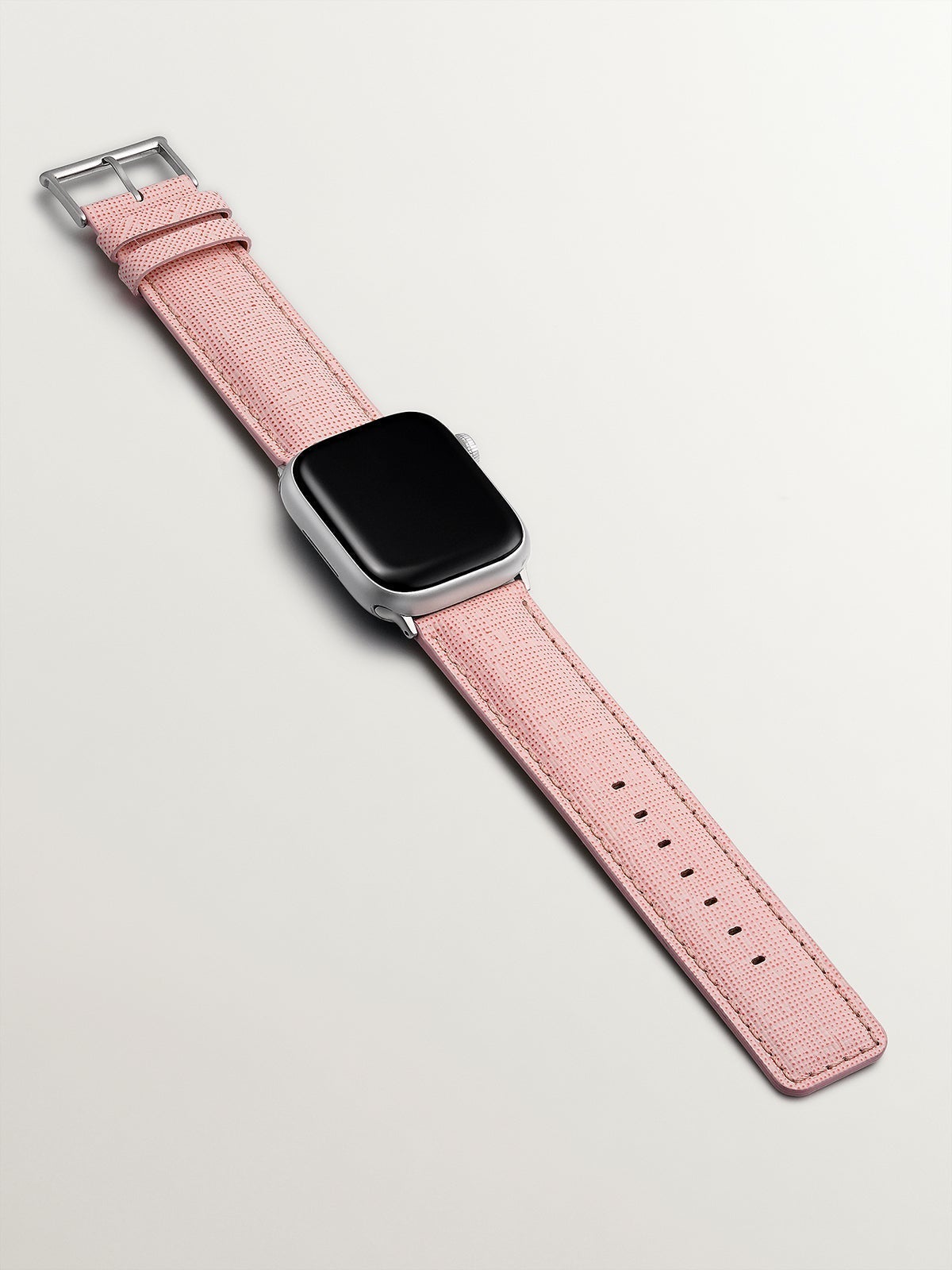 Correa para Apple Watch de cuero rosa