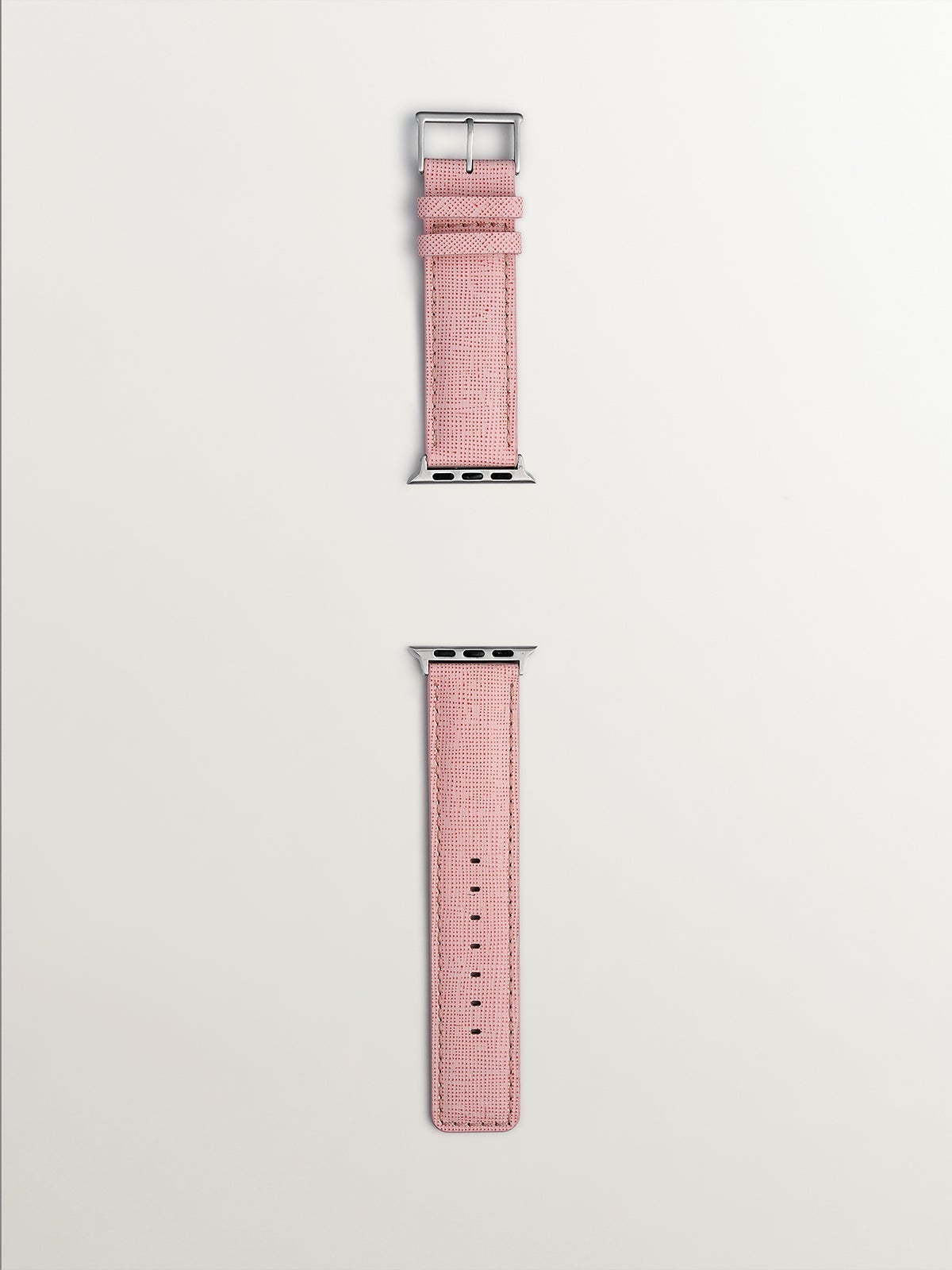 Correa para Apple Watch de cuero rosa