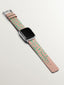 Correa para Apple Watch de cuero con animal print rosa y verde