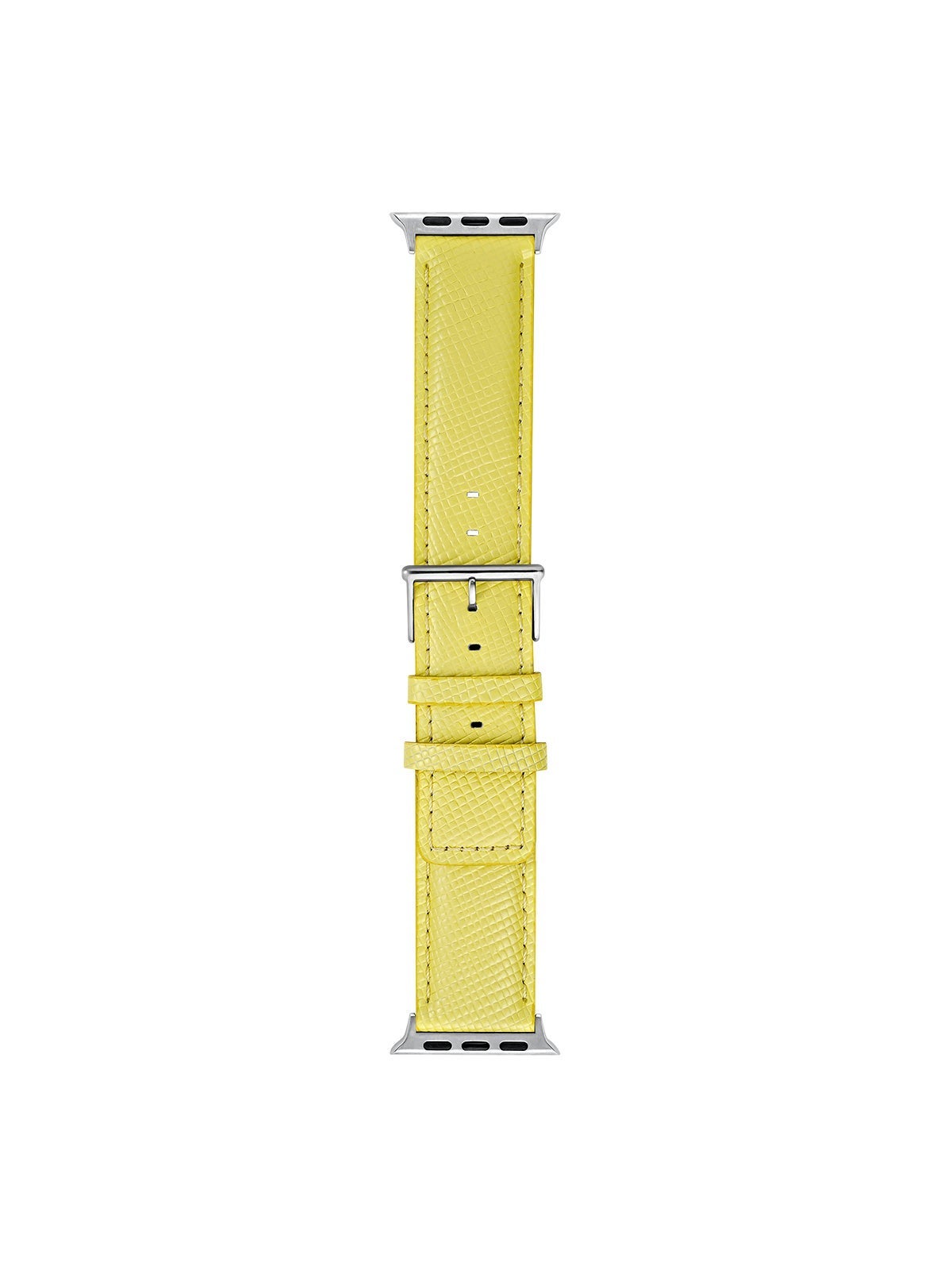 Correa para Apple Watch de cuero amarillo iridiscente