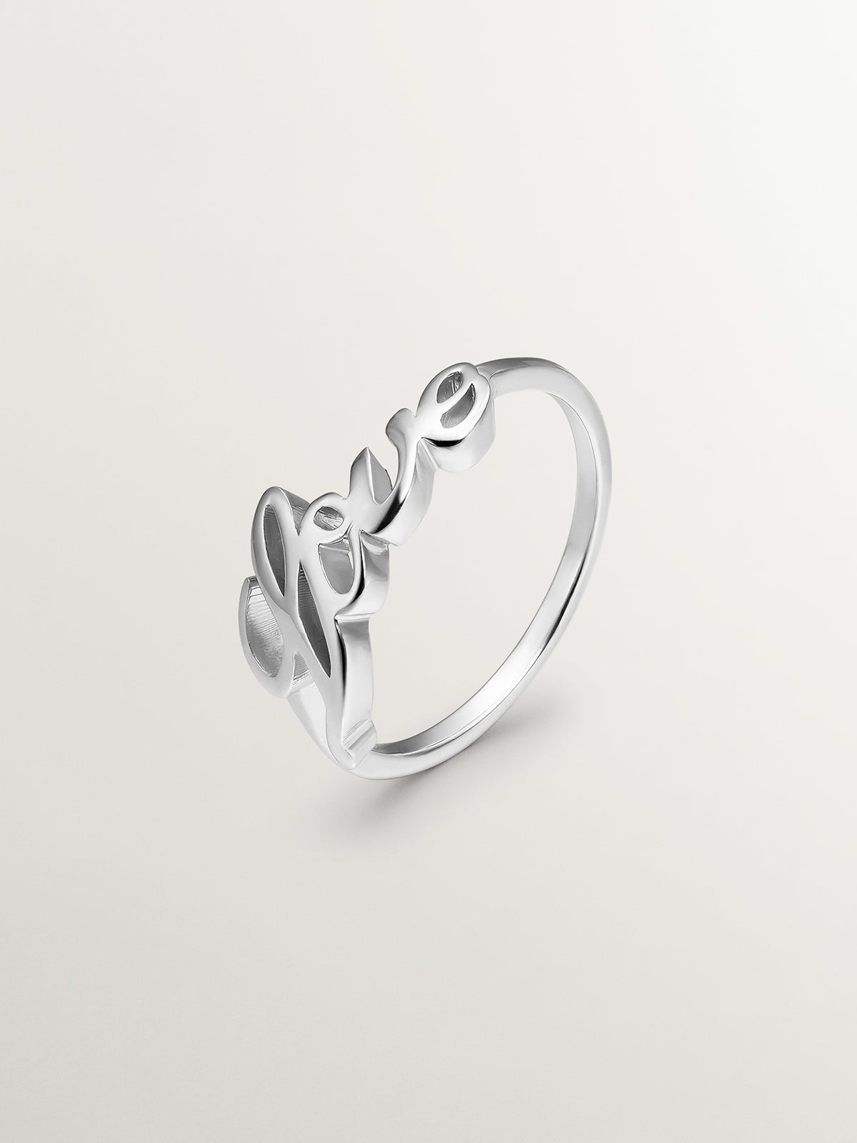 Anillo de plata 925 con palabra Love