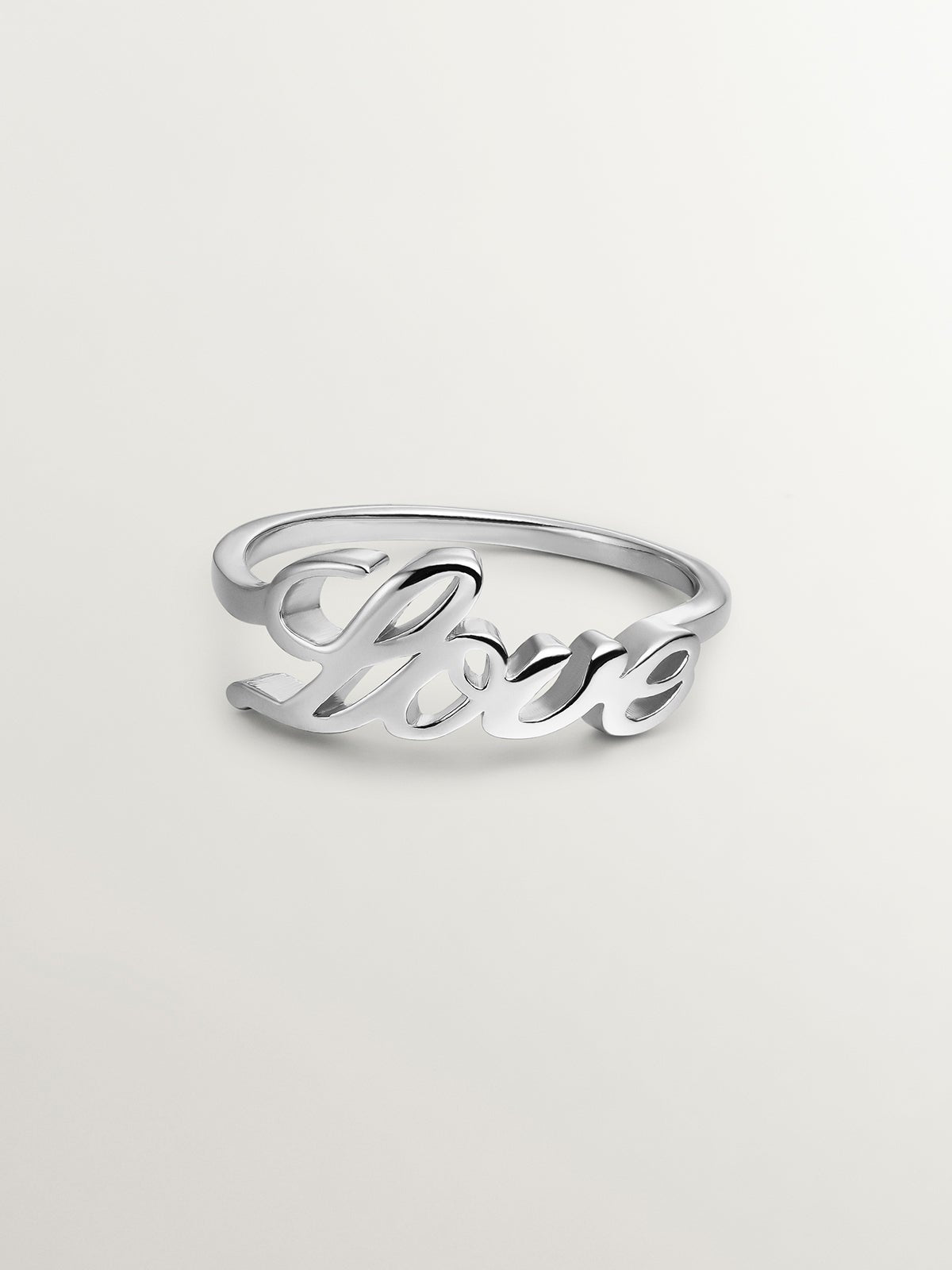 Anillo de plata 925 con palabra Love
