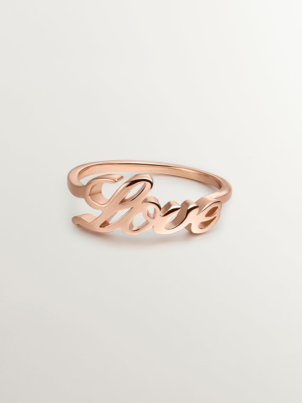 Anillo de plata 925 con palabra Love