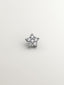 Piercing de oro blanco de 18K con diamantes 0,05 cts y forma de estrella