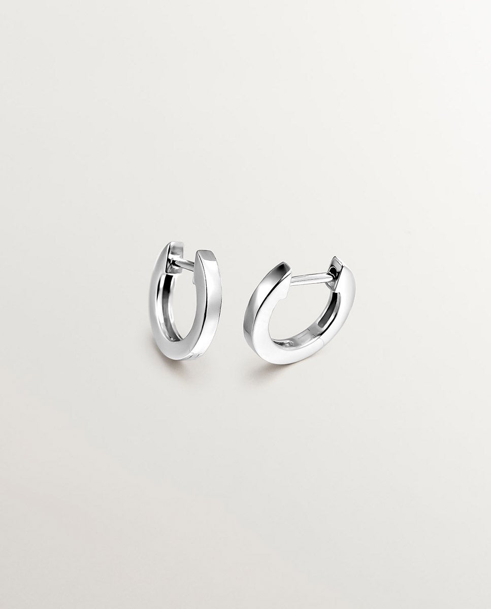Pendientes pequeños de aro de plata 925