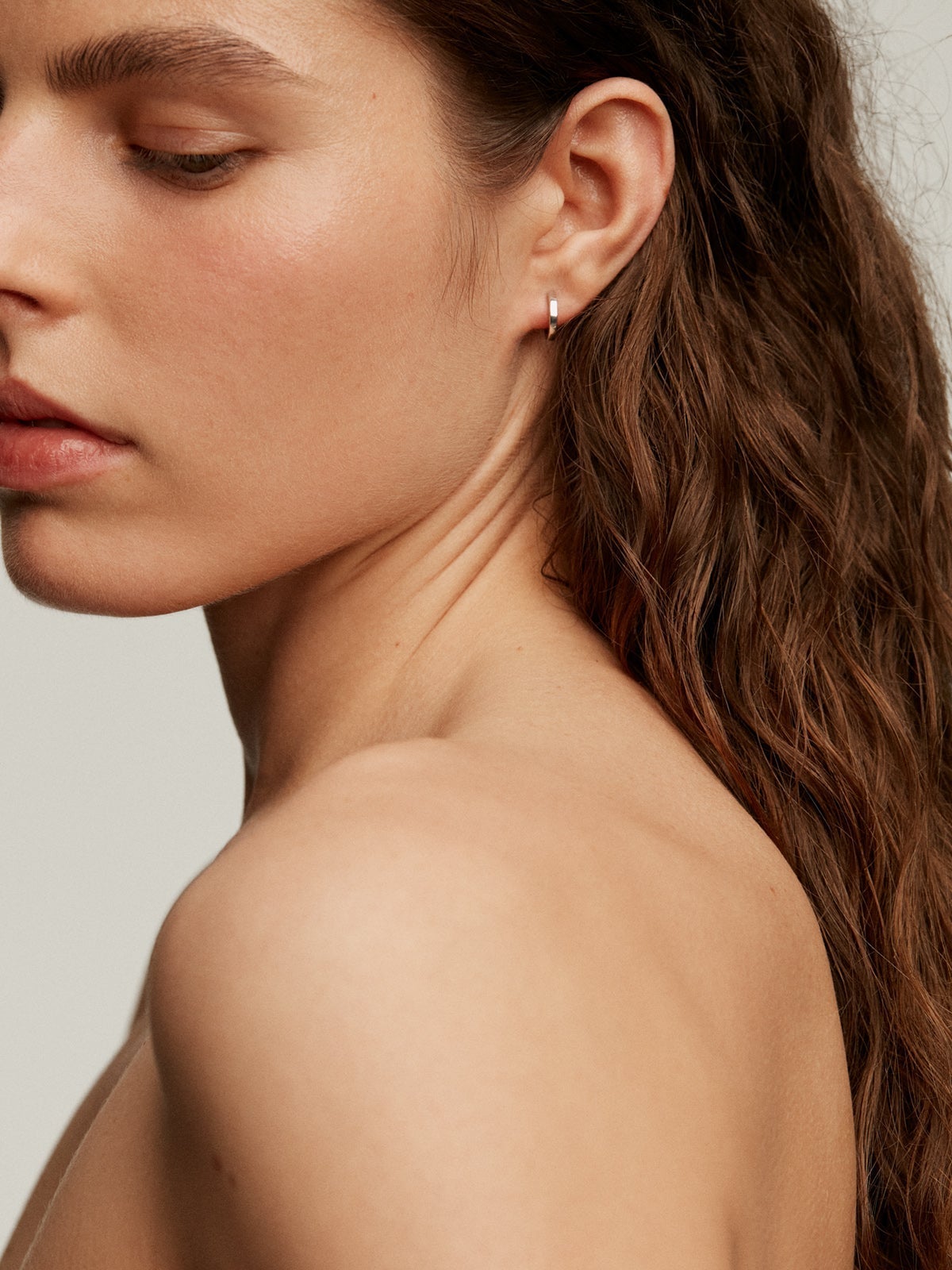 Pendientes pequeños de aro de plata 925