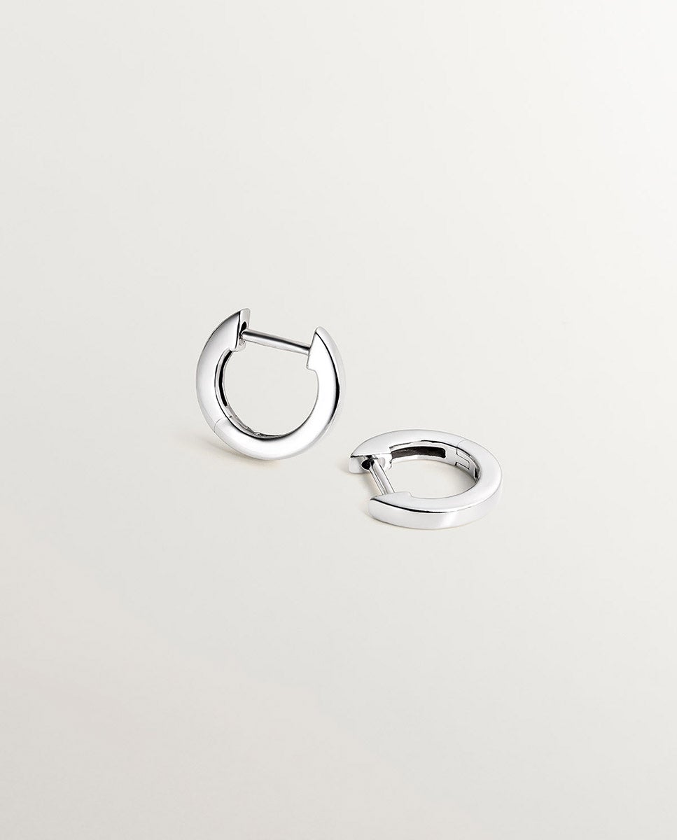 Pendientes pequeños de aro de plata 925