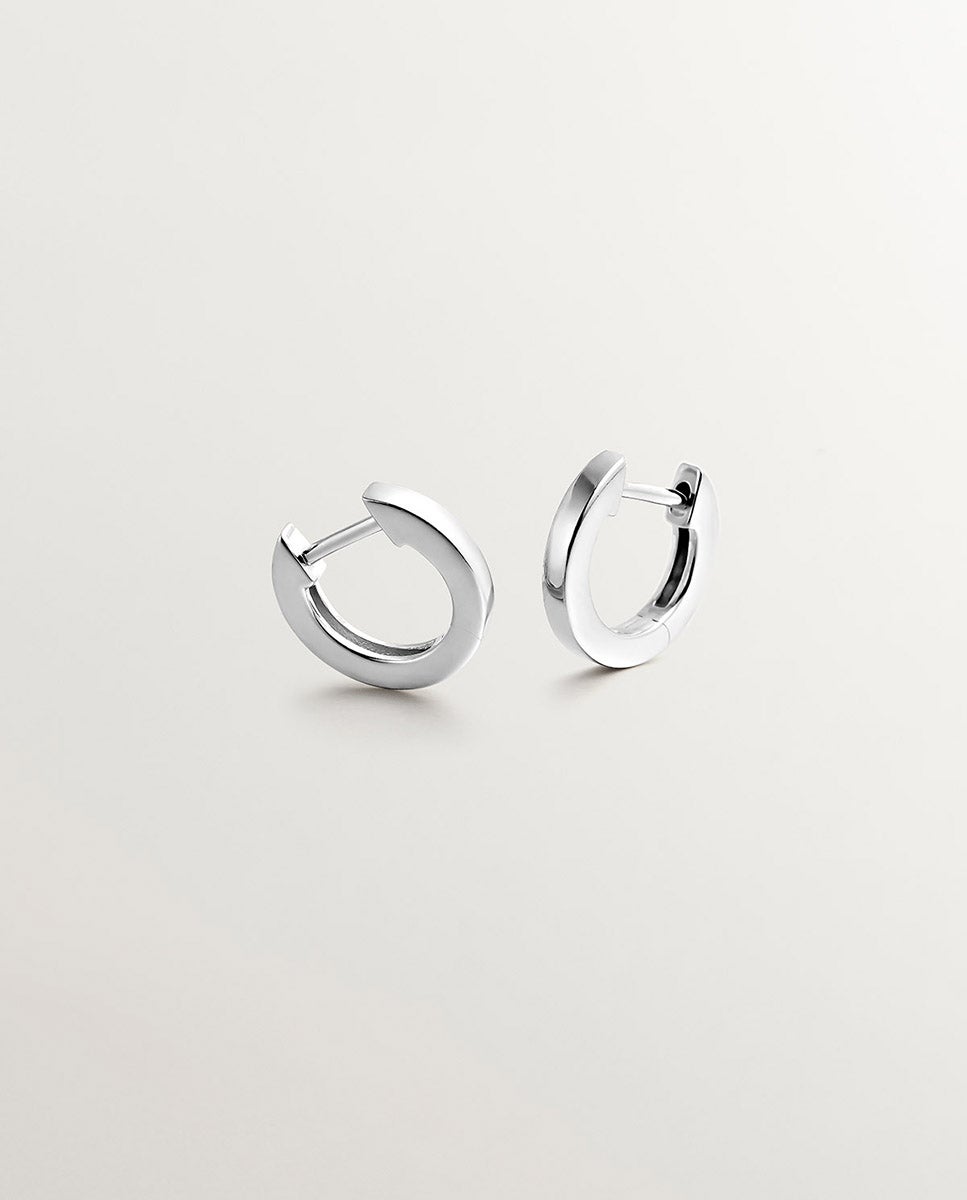 Pendientes pequeños de aro de plata 925