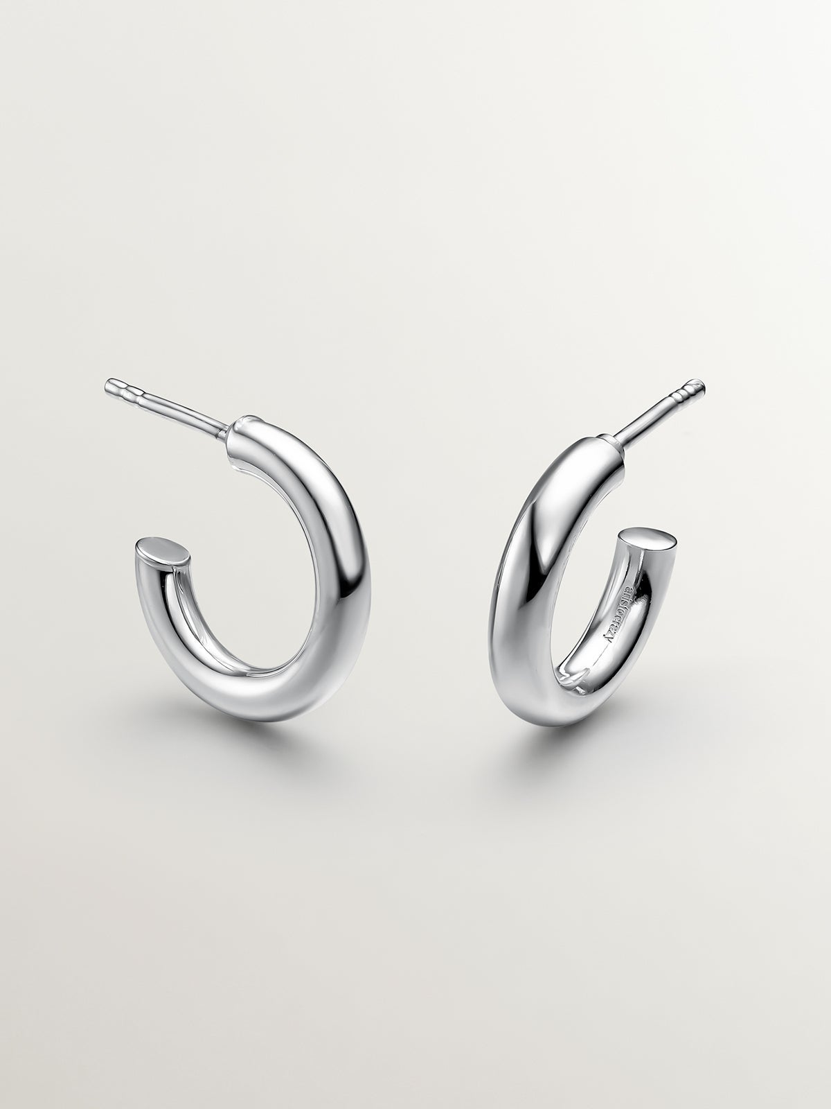 Pendientes de aro pequeños de plata 925