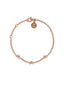 Mini pulsera de estrella plateada recubierta de oro rosa