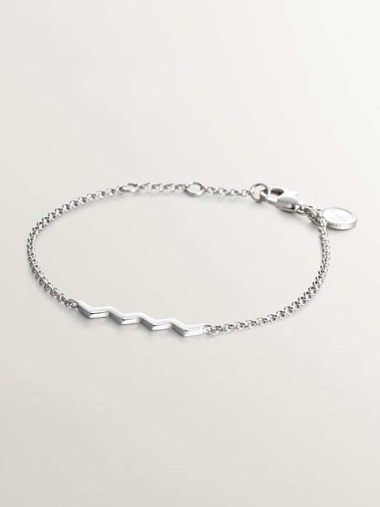 Pulsera de plata 925 con zigzag