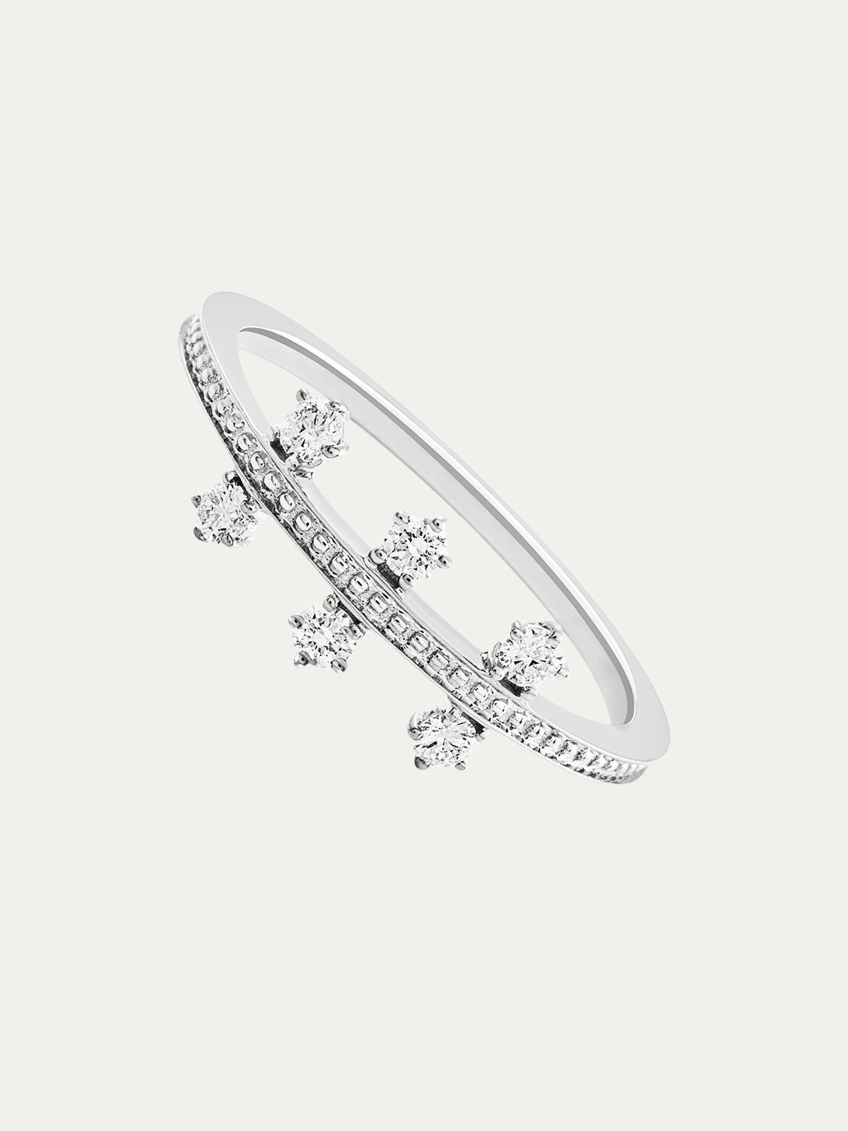 Anillo de oro de 18 kt con diamante