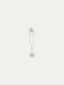 Pendientes de aro con diamantes en oro blanco de 0,1 ct