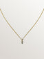 Colgante de oro amarillo de 18K con triple diamante