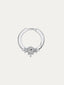 Arete de oro de 9 kt con diamante