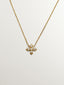 Colgante de oro amarillo de 18K con cruz de diamantes