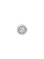 Pendiente individual de oro blanco de 18K con diamante