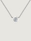 Colgante de oro blanco de 18K con diamante