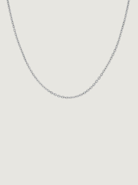 Cadena sencilla ajustable de plata 925